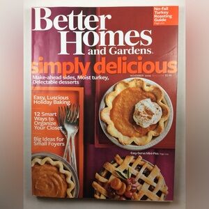 Better Homes and Gardens Magazine November 2009